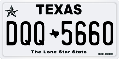 TX license plate DQQ5660