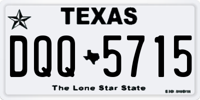 TX license plate DQQ5715