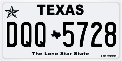 TX license plate DQQ5728