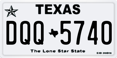 TX license plate DQQ5740