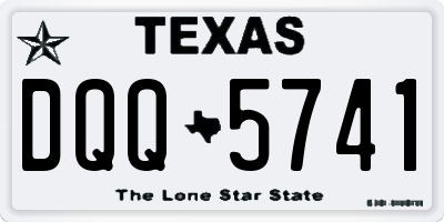 TX license plate DQQ5741