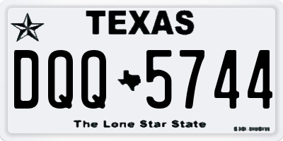 TX license plate DQQ5744