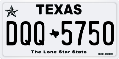 TX license plate DQQ5750