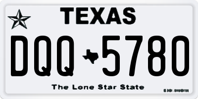 TX license plate DQQ5780