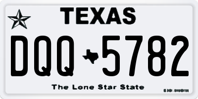 TX license plate DQQ5782