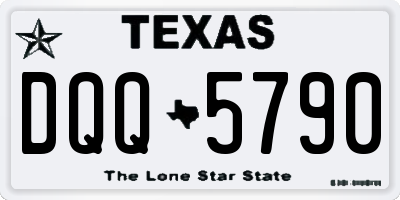 TX license plate DQQ5790
