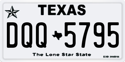 TX license plate DQQ5795