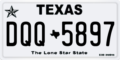 TX license plate DQQ5897