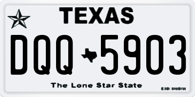 TX license plate DQQ5903
