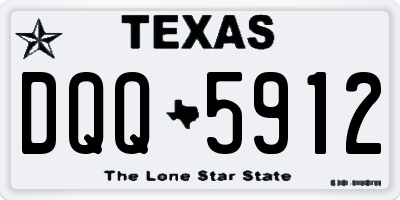 TX license plate DQQ5912