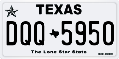TX license plate DQQ5950