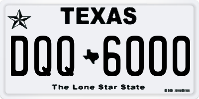 TX license plate DQQ6000