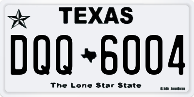 TX license plate DQQ6004
