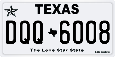 TX license plate DQQ6008