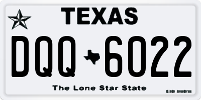 TX license plate DQQ6022