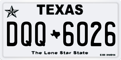 TX license plate DQQ6026