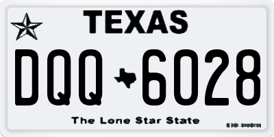 TX license plate DQQ6028