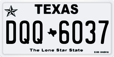 TX license plate DQQ6037