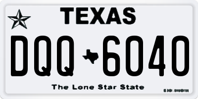TX license plate DQQ6040