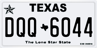 TX license plate DQQ6044