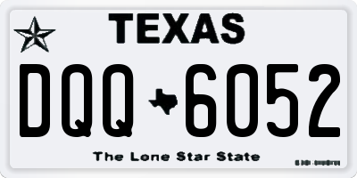 TX license plate DQQ6052
