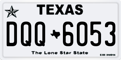 TX license plate DQQ6053