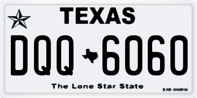TX license plate DQQ6060