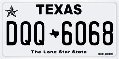 TX license plate DQQ6068