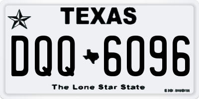 TX license plate DQQ6096