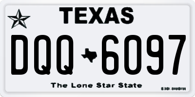 TX license plate DQQ6097