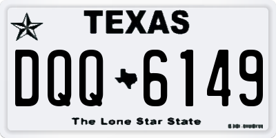 TX license plate DQQ6149