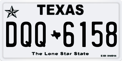 TX license plate DQQ6158