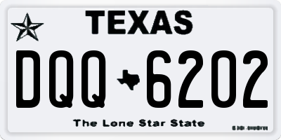 TX license plate DQQ6202