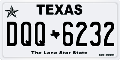 TX license plate DQQ6232