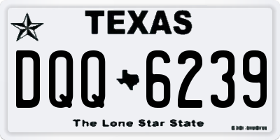 TX license plate DQQ6239