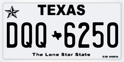 TX license plate DQQ6250