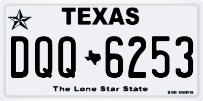 TX license plate DQQ6253