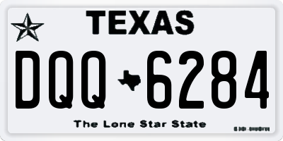 TX license plate DQQ6284