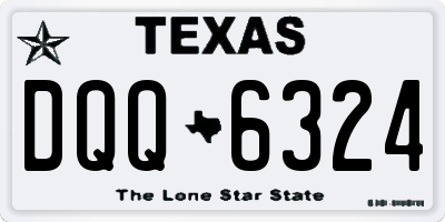 TX license plate DQQ6324