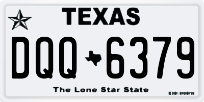 TX license plate DQQ6379