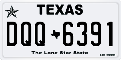 TX license plate DQQ6391