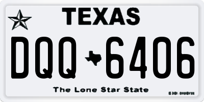 TX license plate DQQ6406