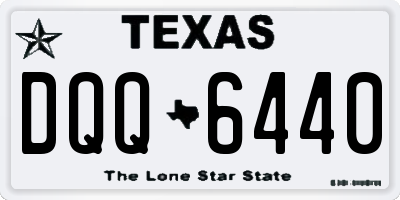 TX license plate DQQ6440
