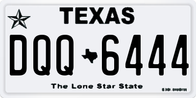 TX license plate DQQ6444