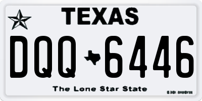 TX license plate DQQ6446