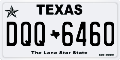 TX license plate DQQ6460