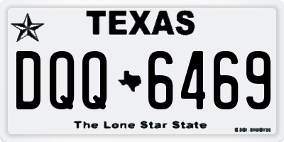 TX license plate DQQ6469