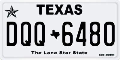 TX license plate DQQ6480
