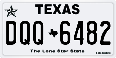 TX license plate DQQ6482