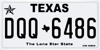 TX license plate DQQ6486
